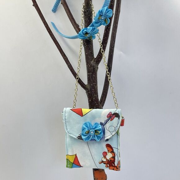 Girls Accessories Blue Purse Bag & Headband Set With Bow Winnie The Pooh - Picture 13 of 16